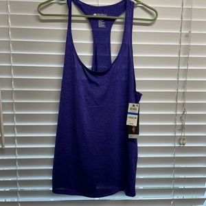 Woman’s purple work out tank top